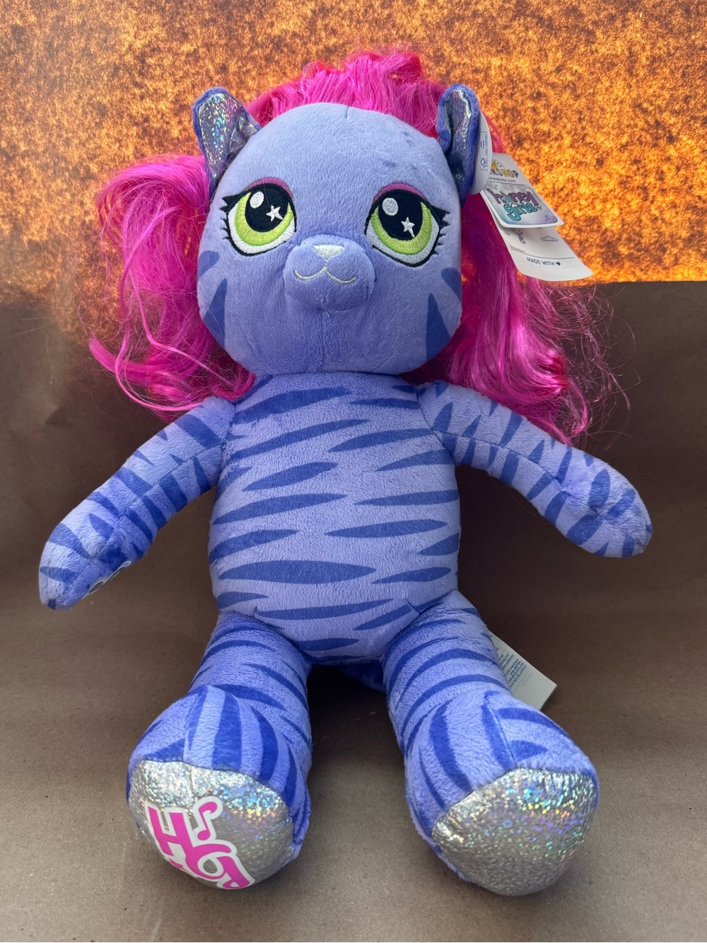 NWT Build A Bear Honey Girls Teegan Tiger Plush